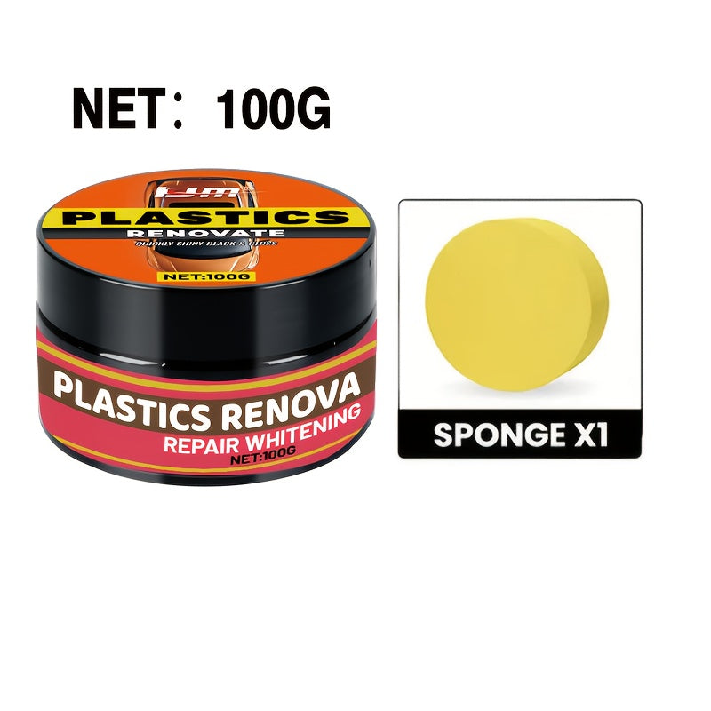 Car Repair Kit Plastic Renewal Interior Shine Tire Protection Yellowing Repair