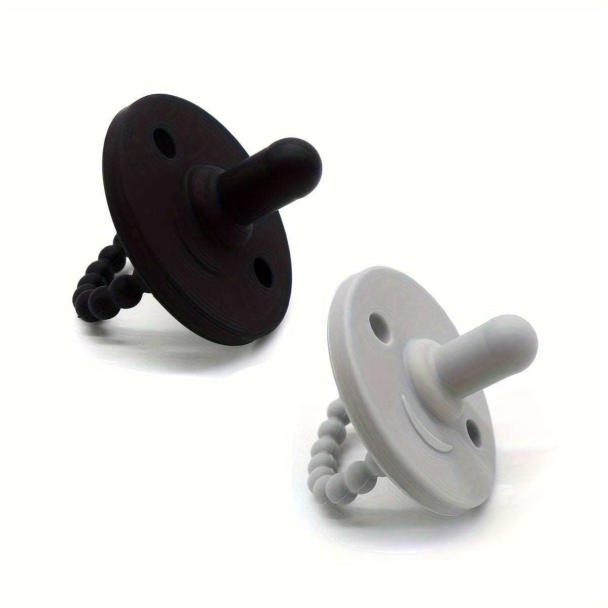 Baby Pacifiers Set of 2 Food-Grade Silicone BPA-Free for Newborns and Toddlers