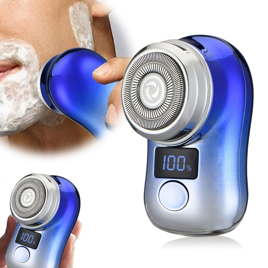 Men's Electric Shaver Portable USB Rechargeable with Digital Display for Travel