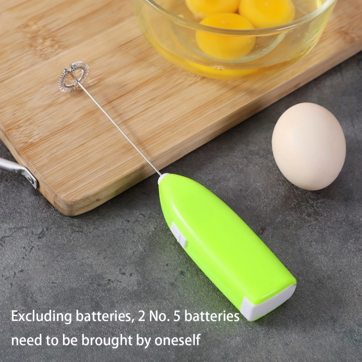 Мини-электрический блендер для молока, кофе, капучино, перемешивания. Батарея не входит в комплект.