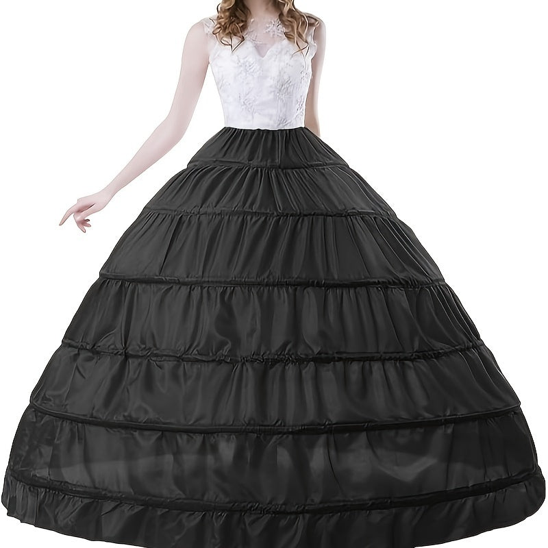 Women's Black Tulle Petticoat for Weddings and Special Occasions Polyester Easy to Wash