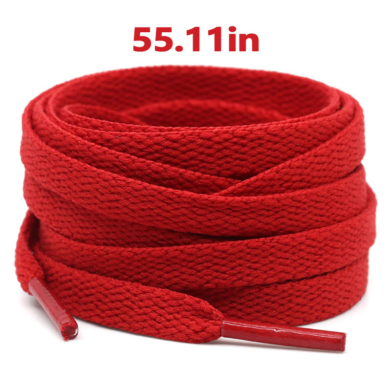 Unisex Flat Shoe Laces for Running Sneakers Boot Strings 48 Inches Black
