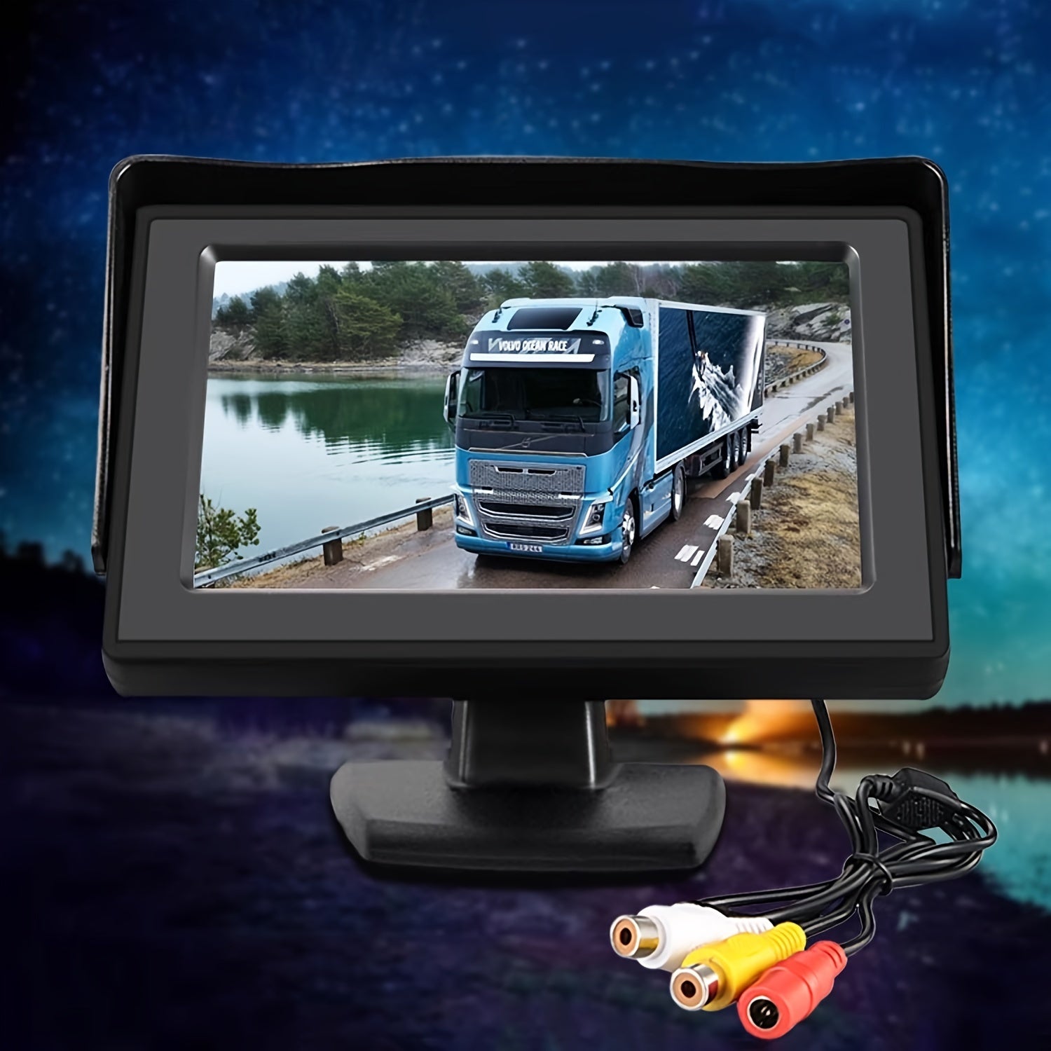 4.3-Inch Rearview Camera Kit with Night Vision for Sedans