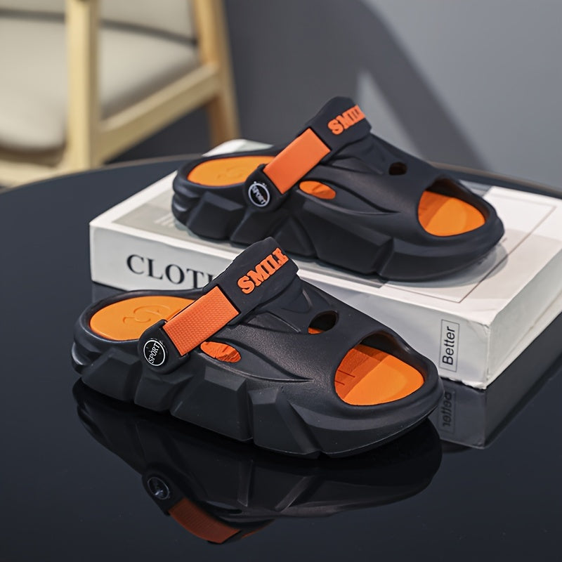 Boys Summer Open-Toe Slip-On Sandals Lightweight Breathable EVA Casual