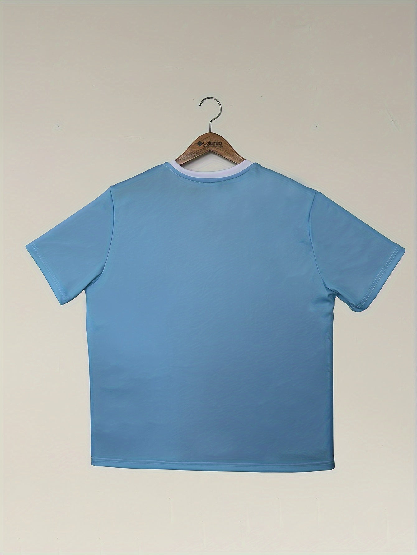 Men's Summer Graphic T-Shirt Casual Sporty Short Sleeve Polyester Plus Size