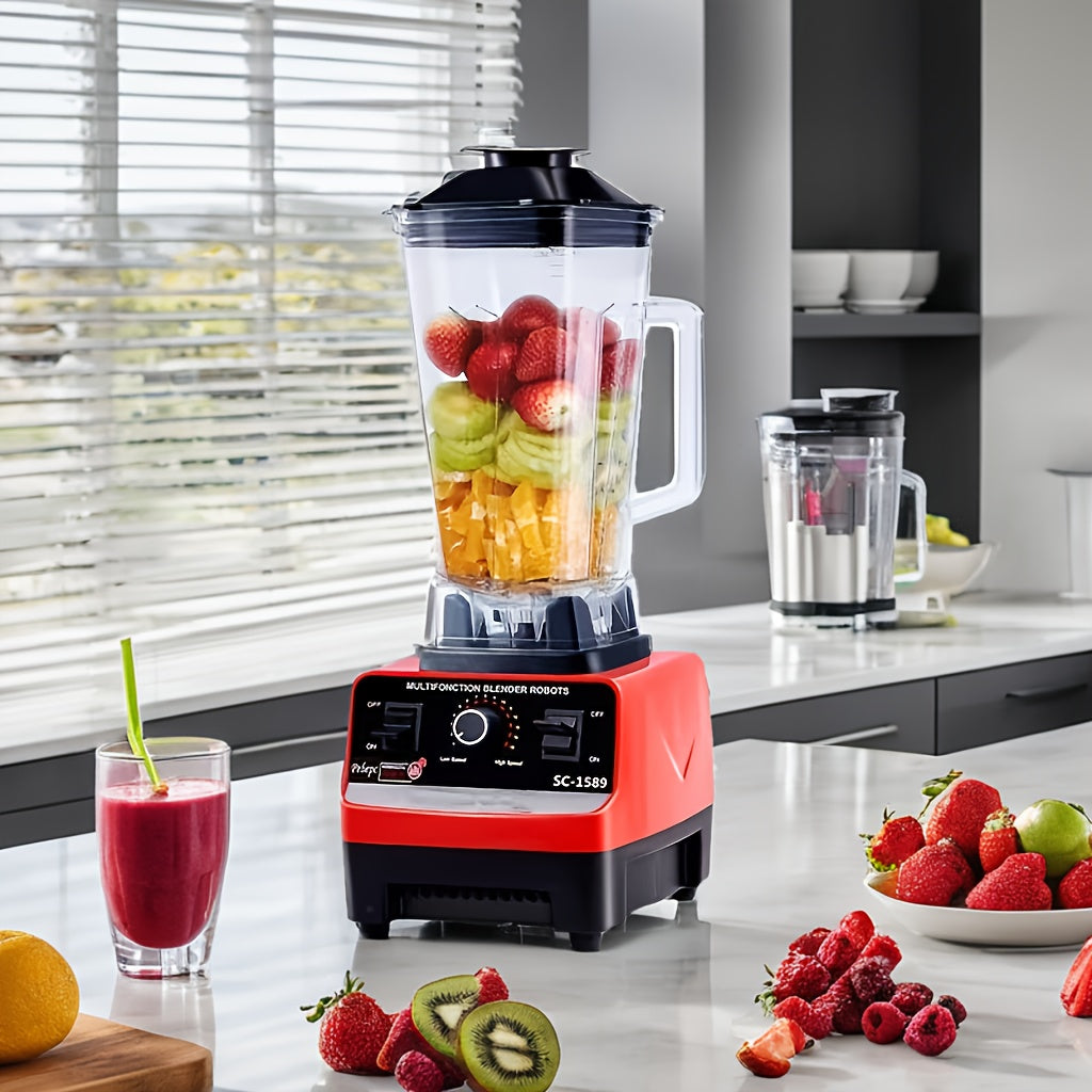 High-Powered One-Piece Blender for Smoothies Juices Shaved Ice Kitchen Appliance