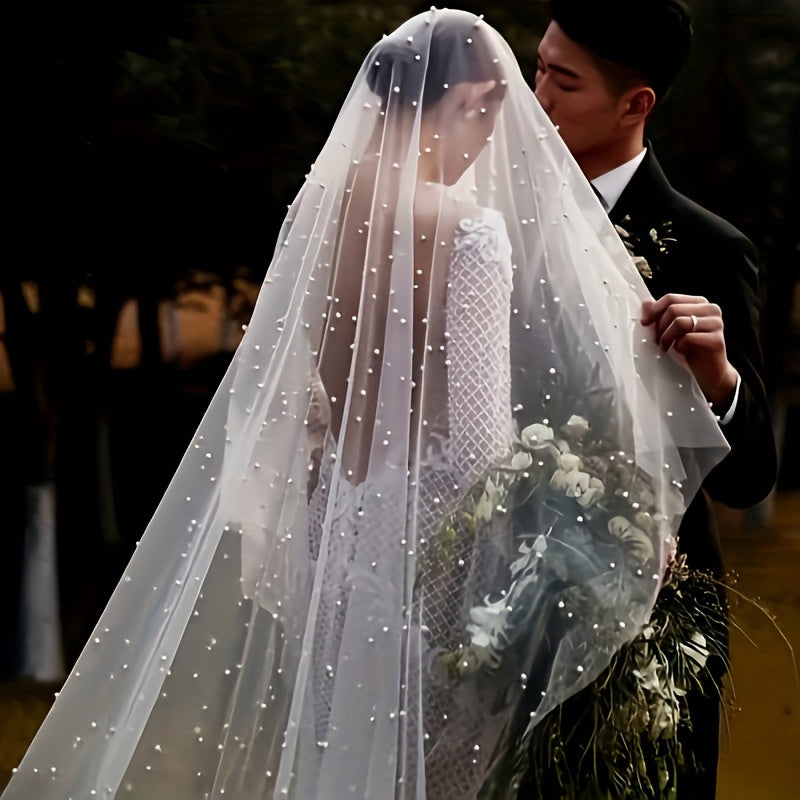 Camino de mesa de chiffon de perlas para recepción de boda y decoración de despedida de soltera