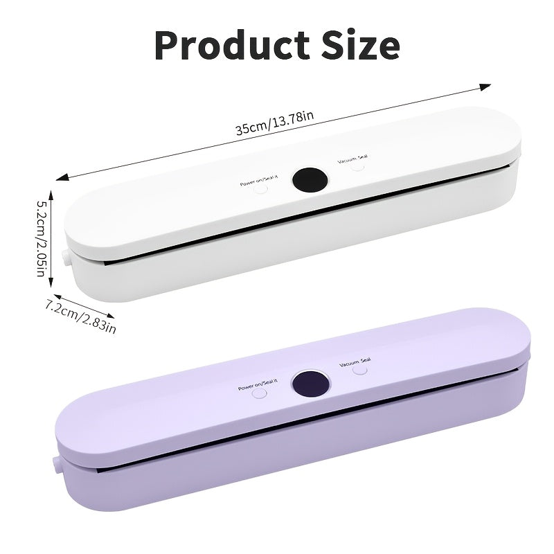 Portable Wireless Vacuum Sealer - USB Rechargeable, Auto Suction