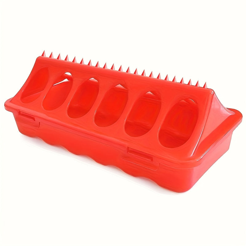 Plastic Chicken Breeding Feeder with Anti-spray Trough for Quail Pigeons