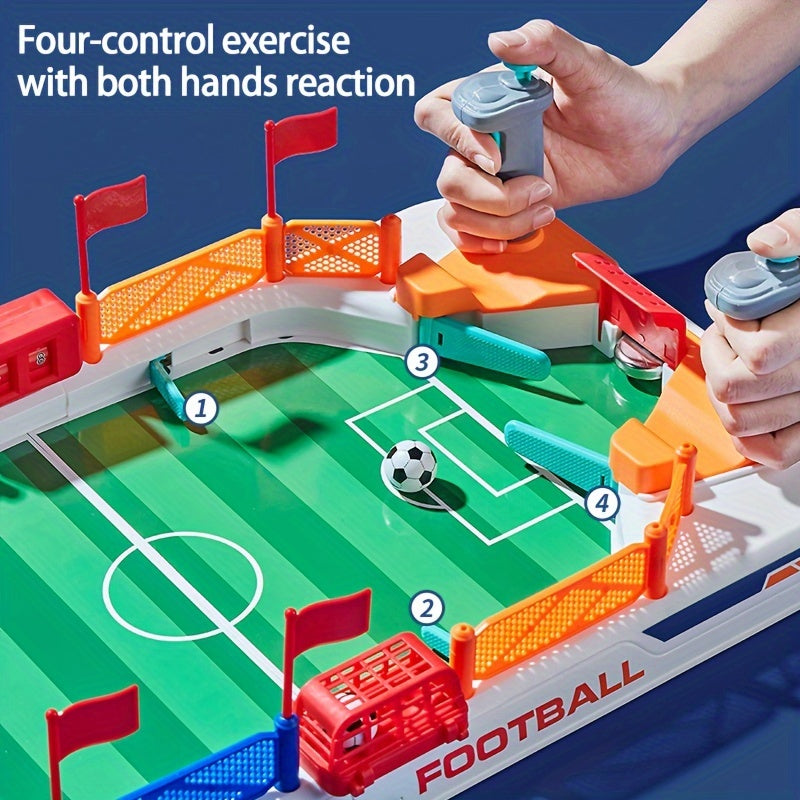 Interactive Table Football Game for Kids Ages 3-8 2-in-1 Puzzle Board Game Plastic