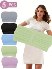 Plus o'lchamli shuningdek, simsiz, bo'shliqsiz sport bralar, 5 ta paket