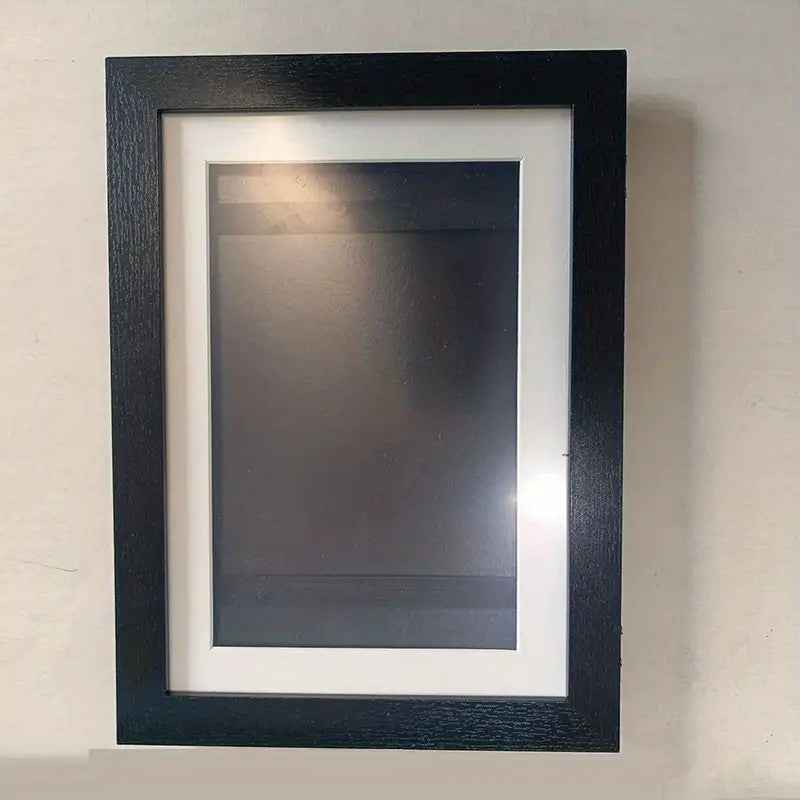 Children's Wooden Art Photo Frame with Two-Fold A4 Storage Display