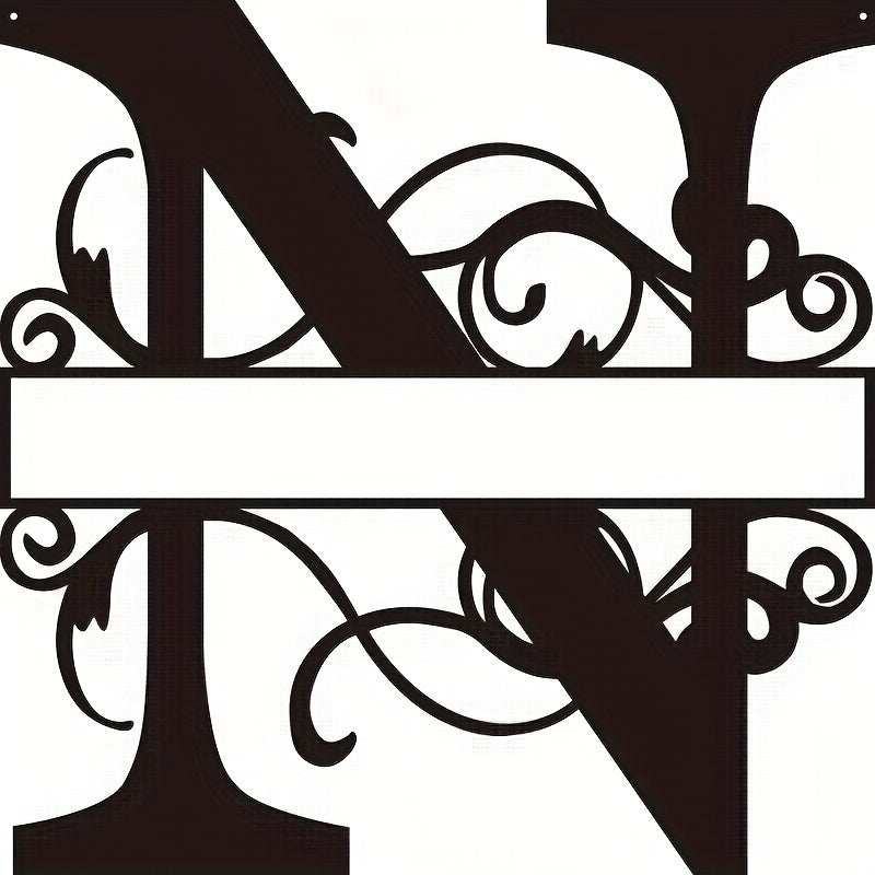 Personalized Metal Family Name Sign Wall Art for Front Entrance or Housewarming Gift