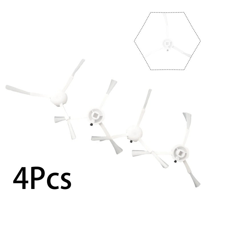 Set of 4 Plastic Side Brushes for Robot Vacuum Cleaner Floor Cleaning