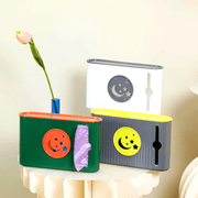 Caja de almacenamiento para bolsas de basura de pared de una pieza, soporte para bolsas de plástico, organizador sin perforaciones