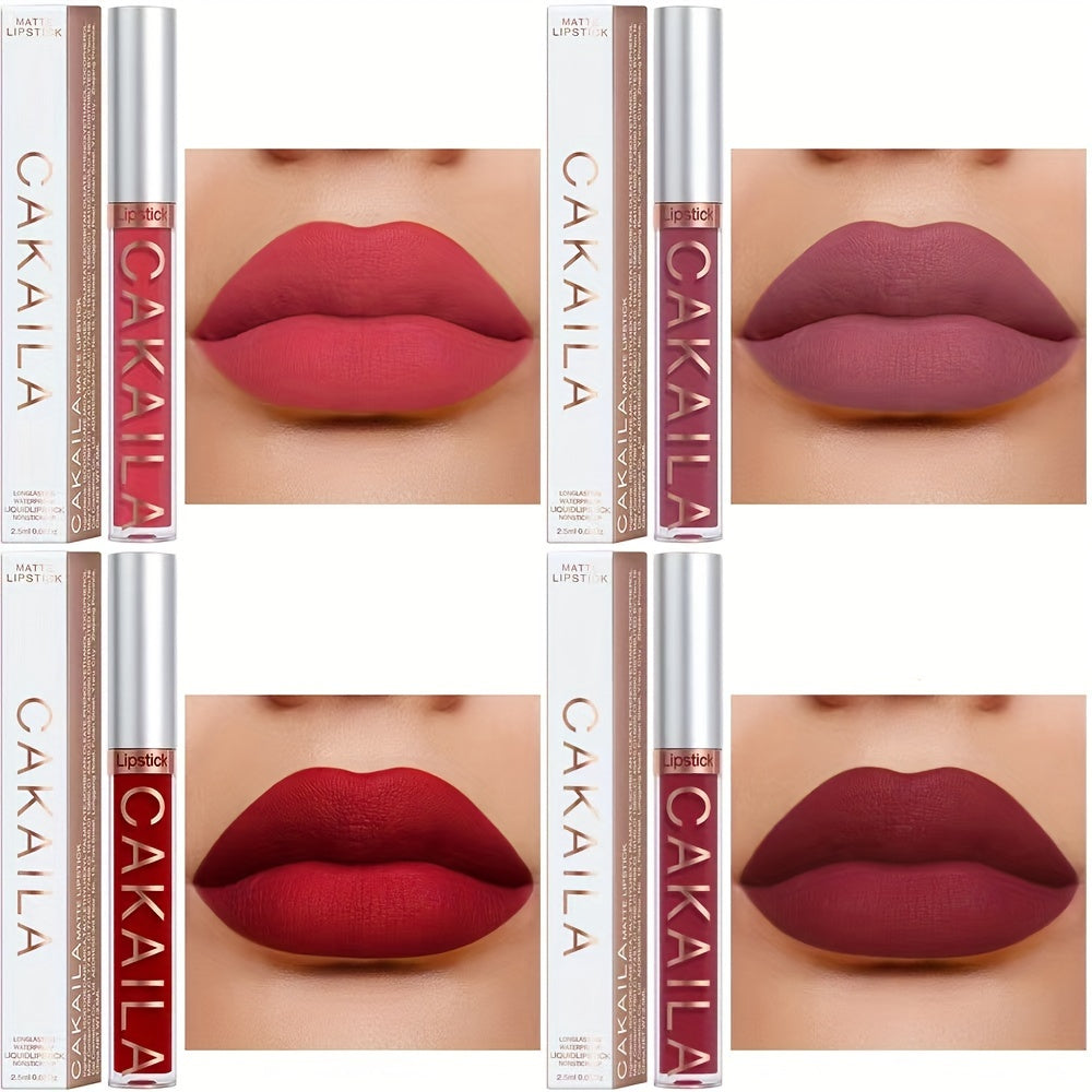 Set de gloss de labios mate impermeable para mujer, 18 colores, hidratante y de larga duración