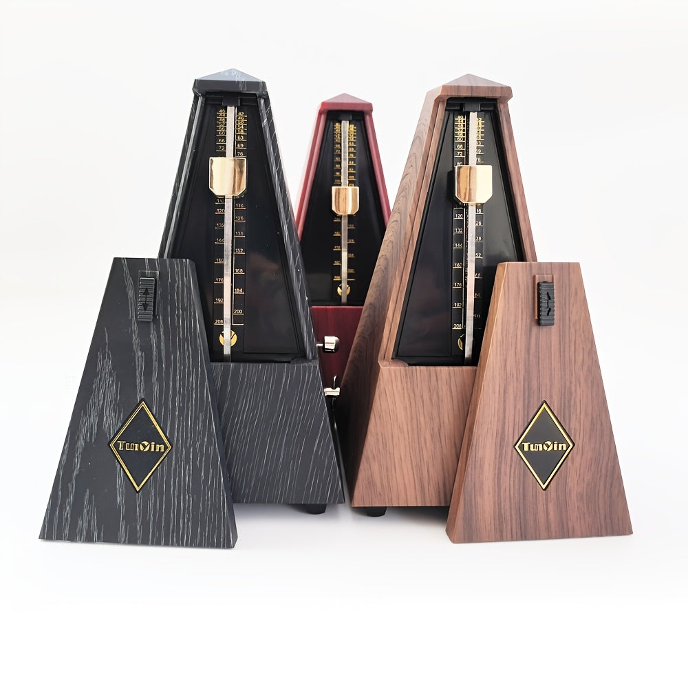 Uch rangli va toza mis mexanizmi bilan ta'minlangan minorali metronom, turli asboblar uchun mo'ljallangan va boshlovchilar uchun mos keladi, bu esa uni maxsus tadbirlarda musiqa ixlosmandlari uchun ajoyib sovg'a qiladi.