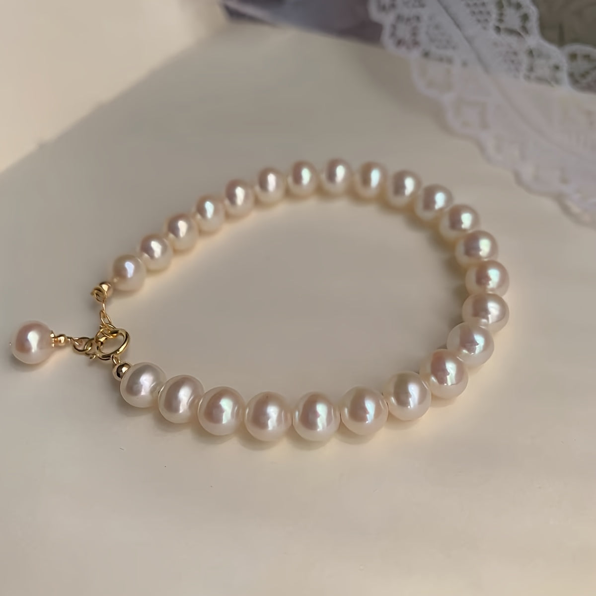 Women’s Freshwater Pearl Bracelet Set Elegant Jewelry for Everyday or Special Occasions
