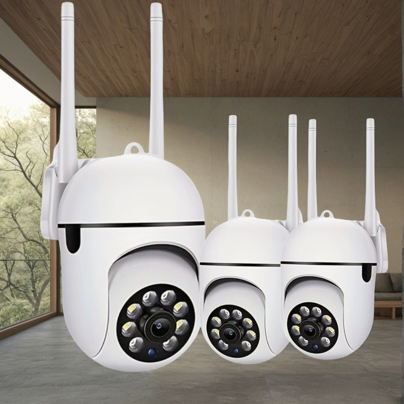 Indoor Security Camera HD 240p Night Vision Pan Tilt Zoom Weatherproof Compatible with Alexa