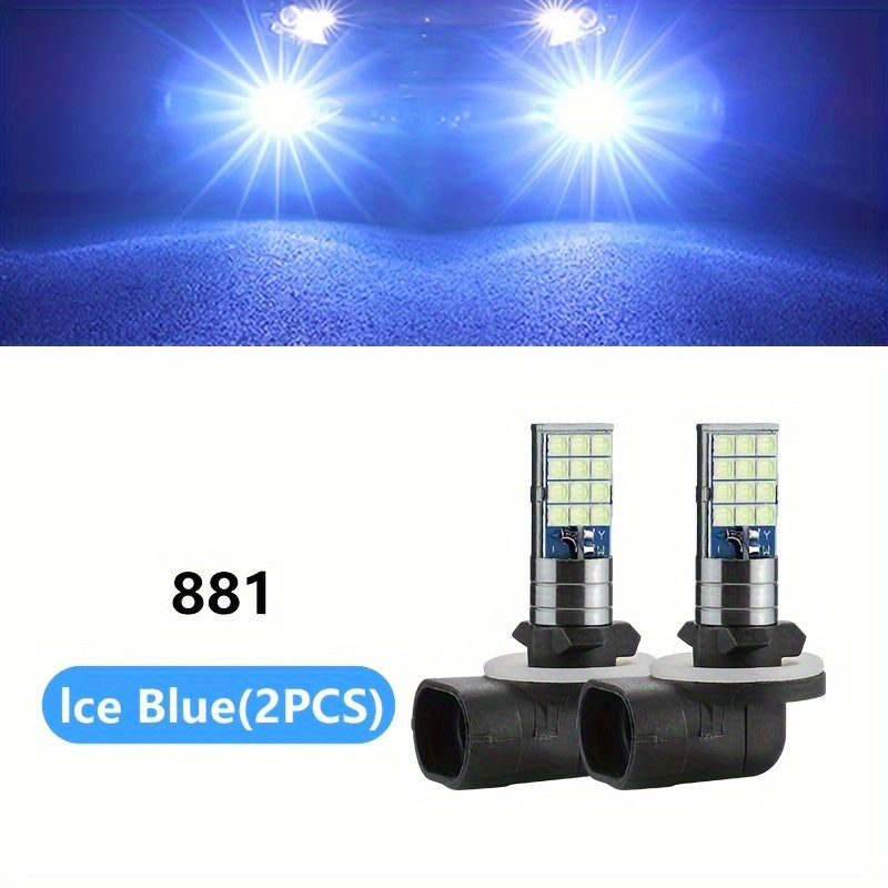 Car LED Fog Light Bulb 6000K White Ice Blue Yellow White 2 Pack