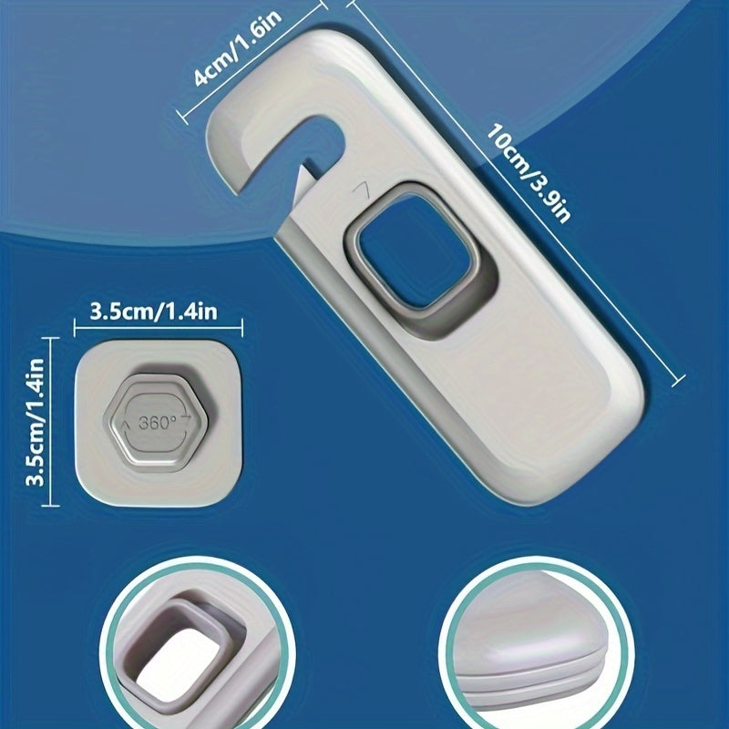 Child Safety Locks Set of 4 for Fridge Oven and Cabinets Durable ABS Lead-Free Easy Install