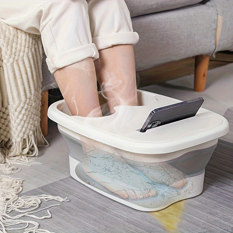 Portable Foldable Foot Spa Bath with Lid Non-Electric Odorless