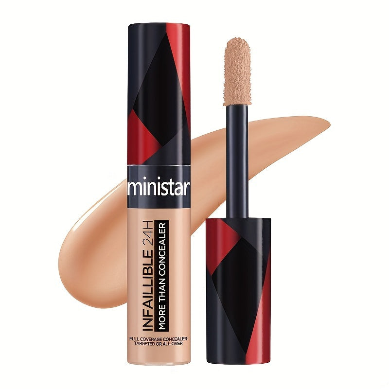 Unisex Liquid Concealer Stick with Large Brush Medium Coverage 0.68oz