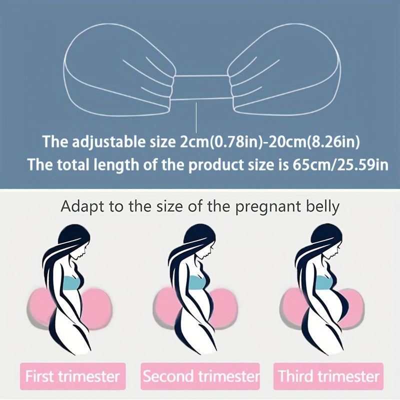 Homiladorlik uchun U-shaklid pillow, yon bilan yotishda to‘liq tanani qo‘llab-quvvatlash, yuviladigan emizikli pillow bilan