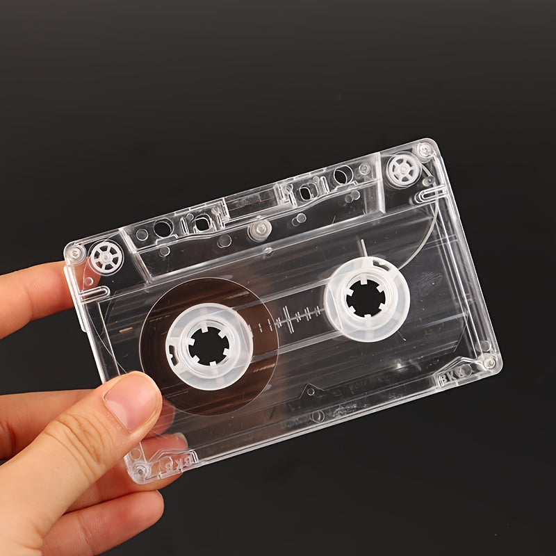 Retro Cassette Tape Player Set with 30-Minute Magnetic Tape, Battery-Free, Durable Plastic