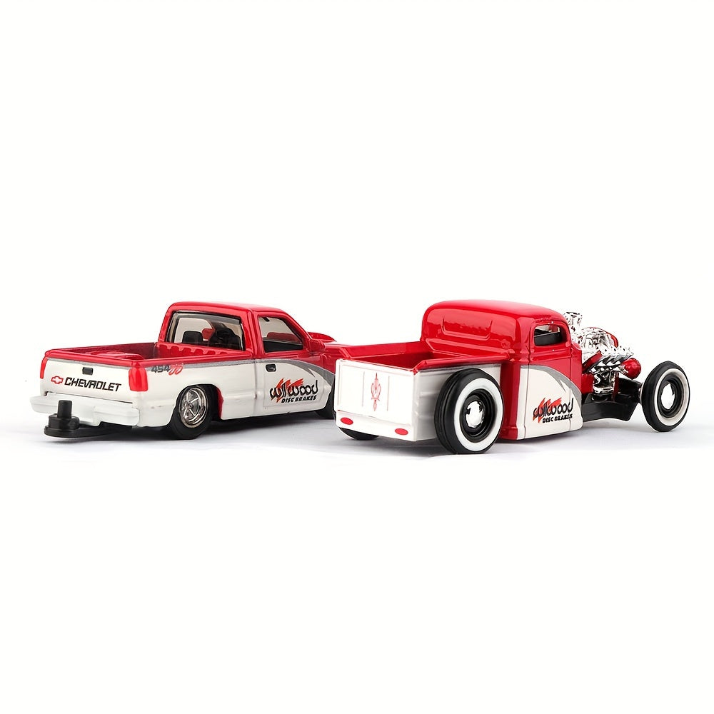 Kids 1:64 Diecast Car with Opening Doors Push-Powered Toy for Boys and Girls