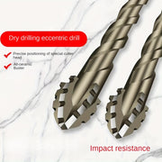 Carbide 4-Teeth Sawtooth Offset Drill Bit for Ceramic Tile Cast Iron Concrete Hex Shank