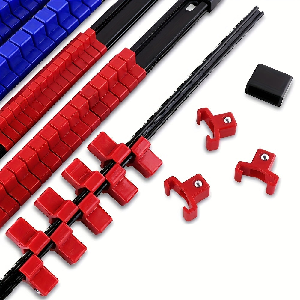 Socket Organizer Tool for 1/4 Inch, 3/8 Inch, and 1/2 Inch Socket Bracket Set