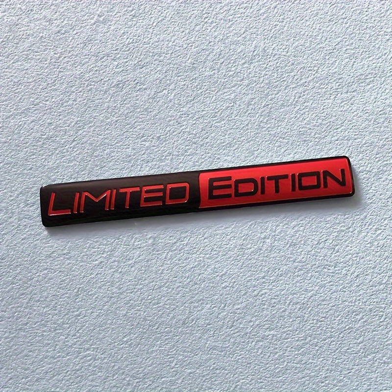 Insignia de metal en edición limitada, calcomanía de emblema 3D para coche, adhesivo para accesorios de motocicleta