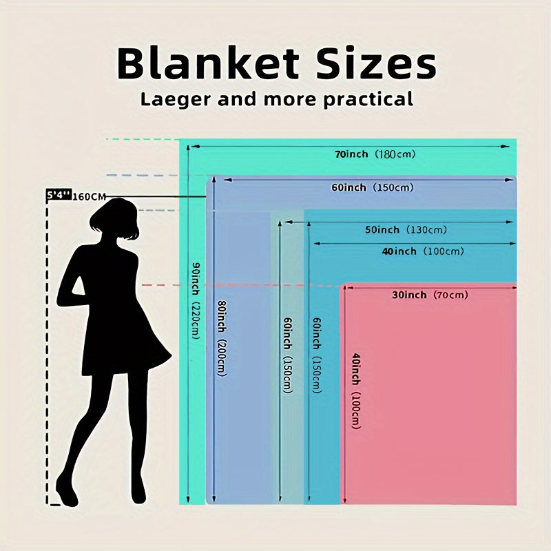 Manta de felpa de franela con diseño de fantasía y color azul acogedor para todas las estaciones