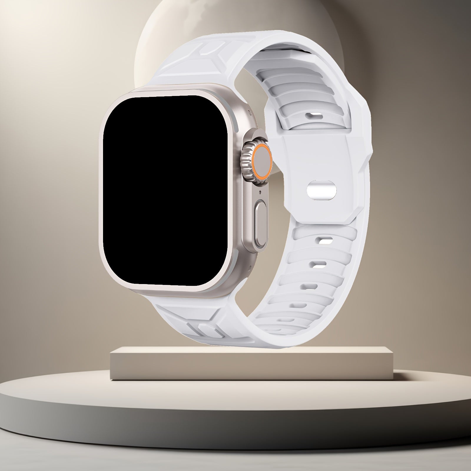 Silicone Sport Watch Band for Apple Watch Water-Resistant Compatible with Series 4-10 Men Women