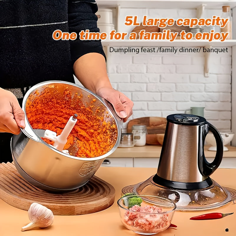 Molino de carne adaptable y procesador de alimentos rápido para cocina con velocidad ajustable, gran capacidad, piezas desmontables y fácil limpieza