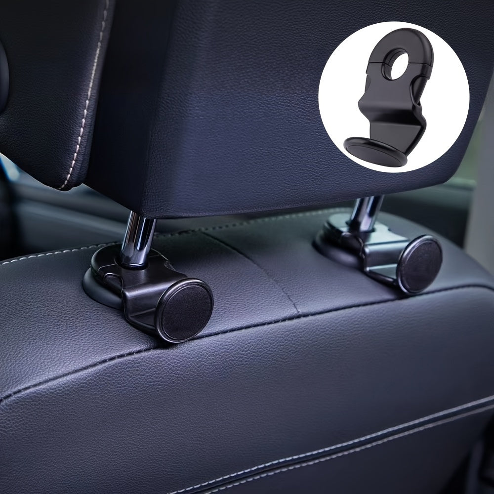 Ganchos organizadores para el interior del coche para almacenamiento en el asiento trasero, negro, universal