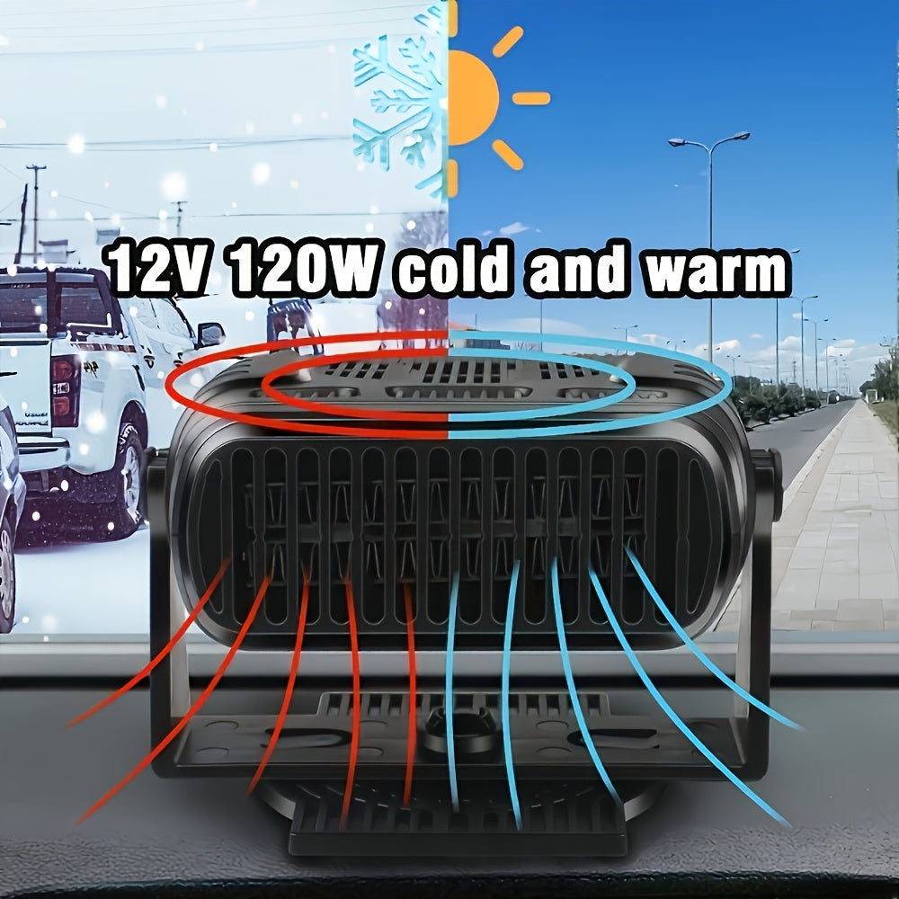 Portativ 12V Avtomobil isitgich ventilyatori ikki rejimli tez isitgich sovutish quritgich