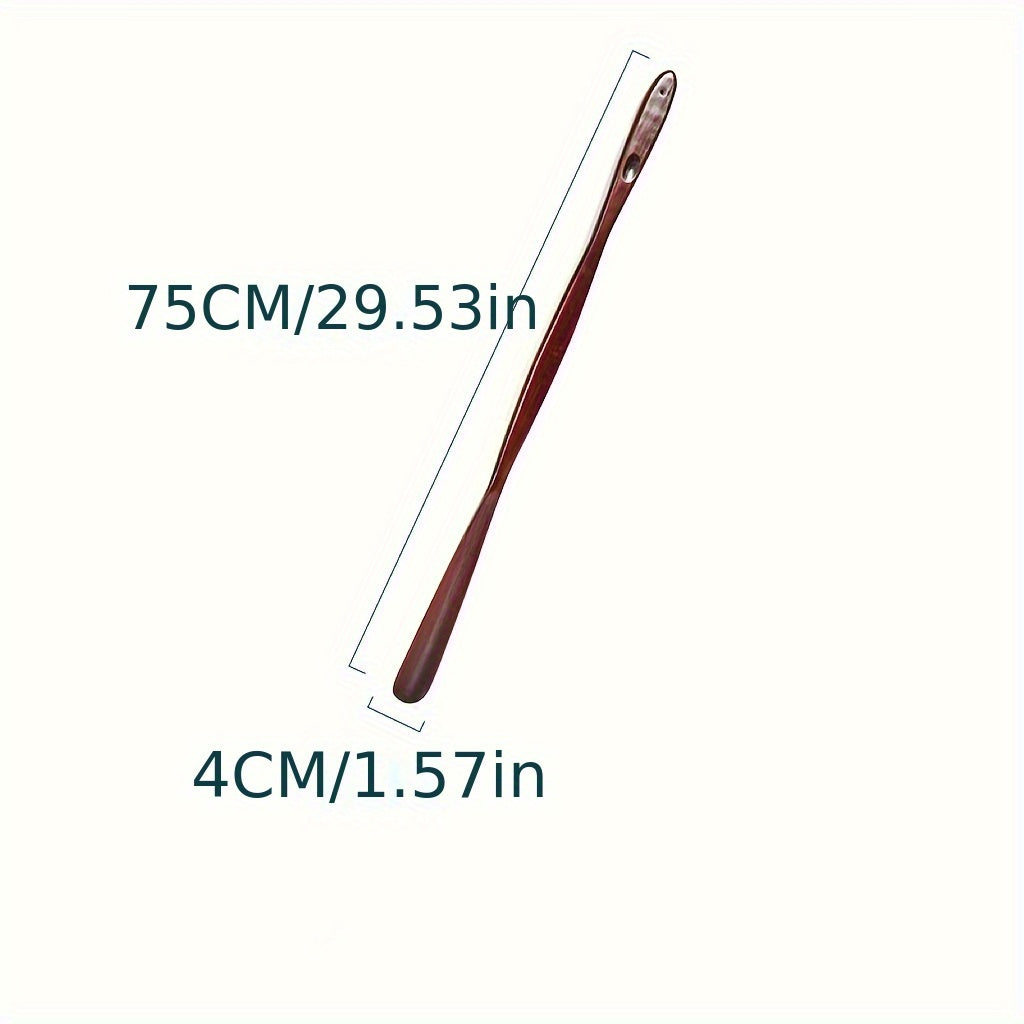 Extra Long Wooden Shoe Horn for Elderly and Pregnant Women Non-Slip Grip