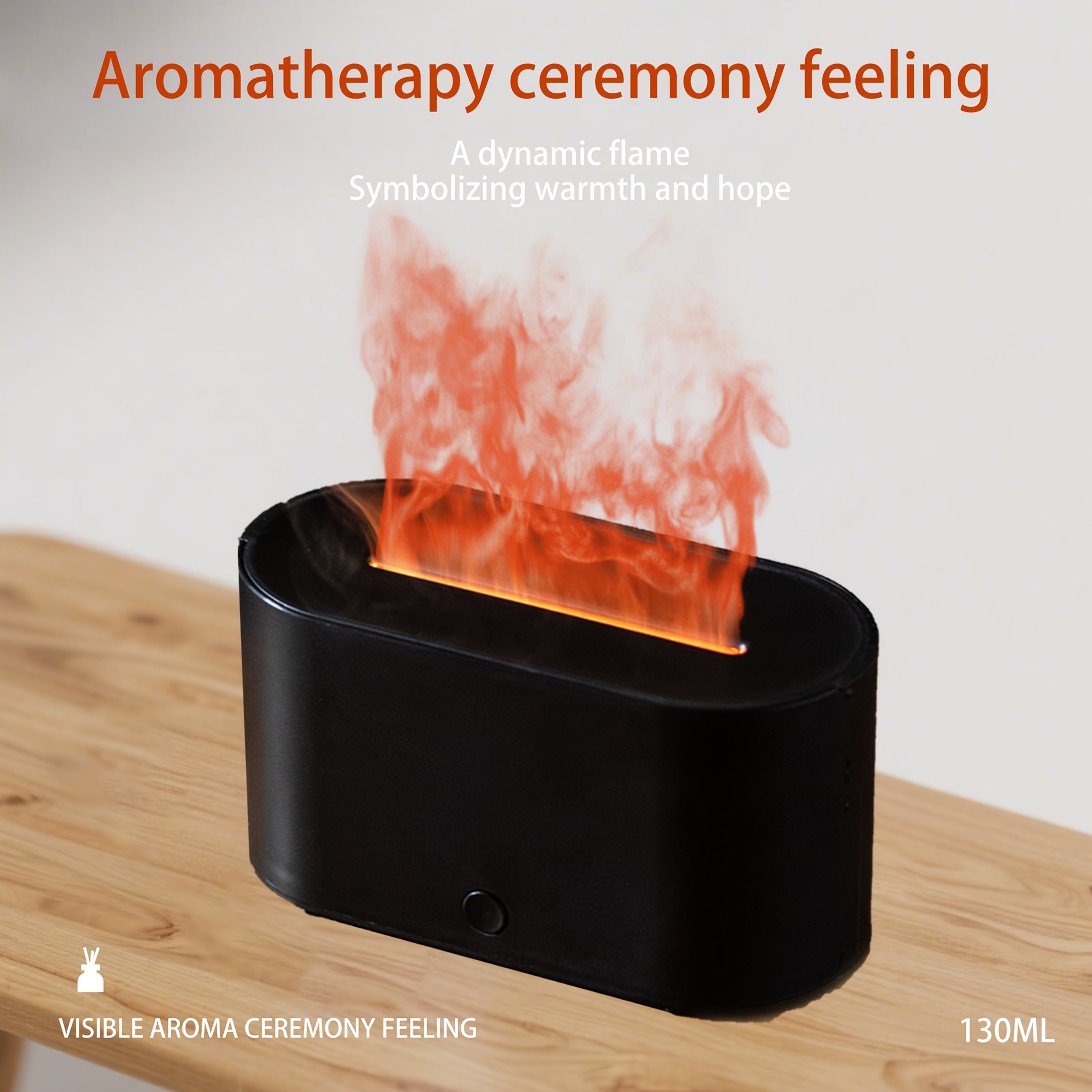 7-Color Essential Oil Diffuser Humidifier with Auto Shut-Off and USB