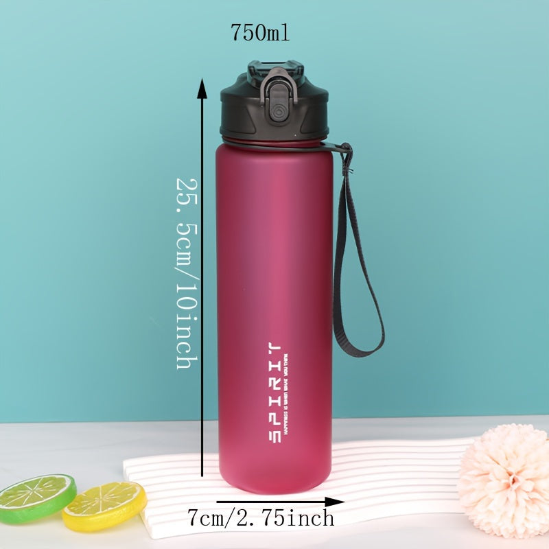 Large 21oz Water Bottle with Straw Leakproof Motivational Time Markers for Gym Travel Outdoor