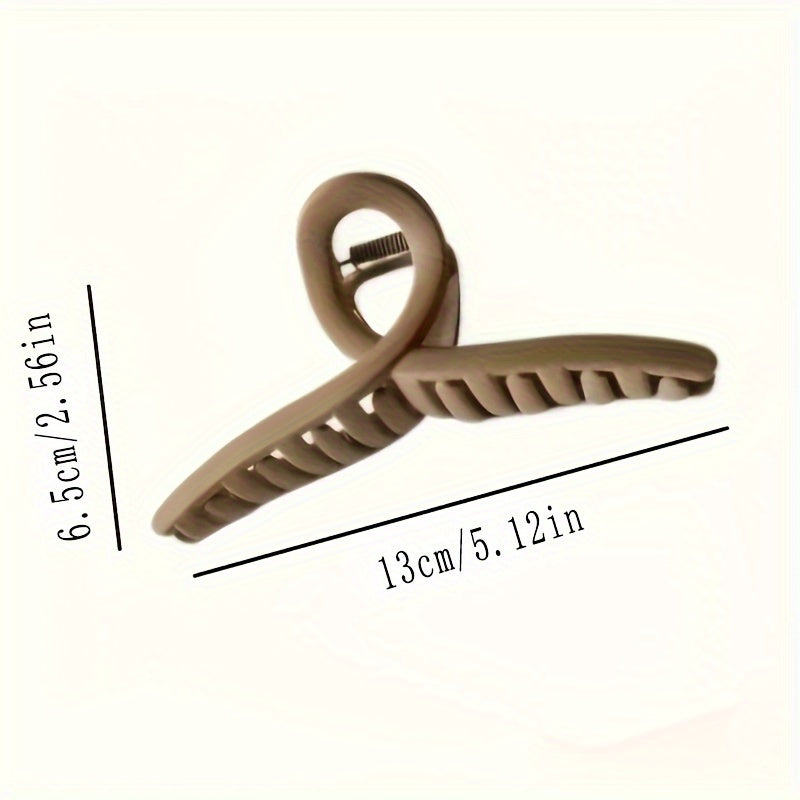 Large Hair Claw Women’s Shark Clip Cross Design for Thick and Thin Hair