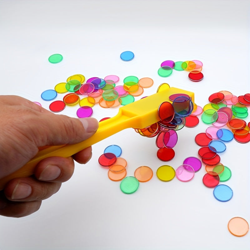 Baby Educational Toy Set with 100 Colorful Magnetic Pieces and 7 Rods for Kids 3+