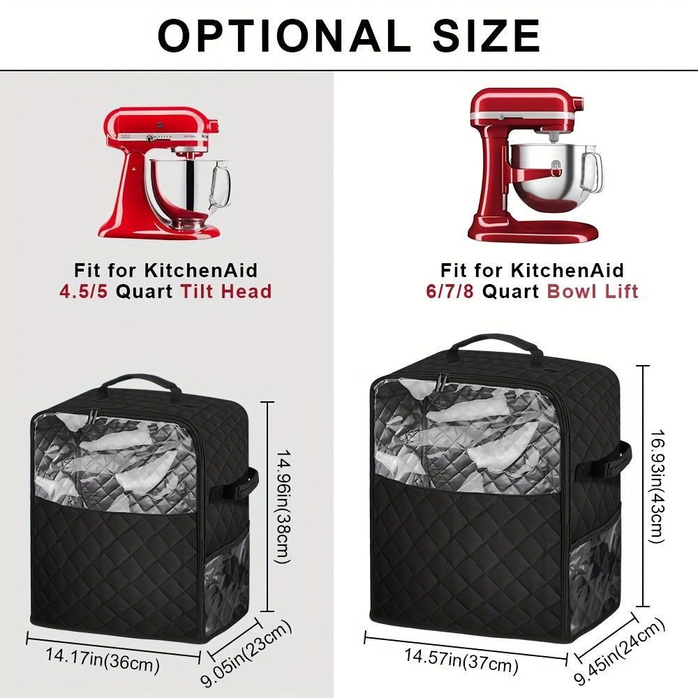 Vertical Mixer Storage Bag with Pockets Dust Cover for Blenders Durable Non-Food Safe