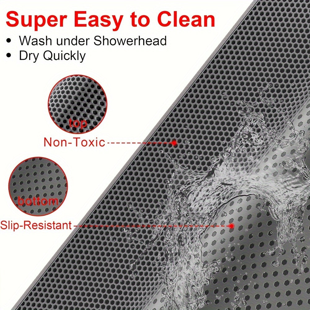 XL Honeycomb EVA Non-Slip Cat Litter Mat Double Layer Scratch-Resistant Sandbox Filter Pad