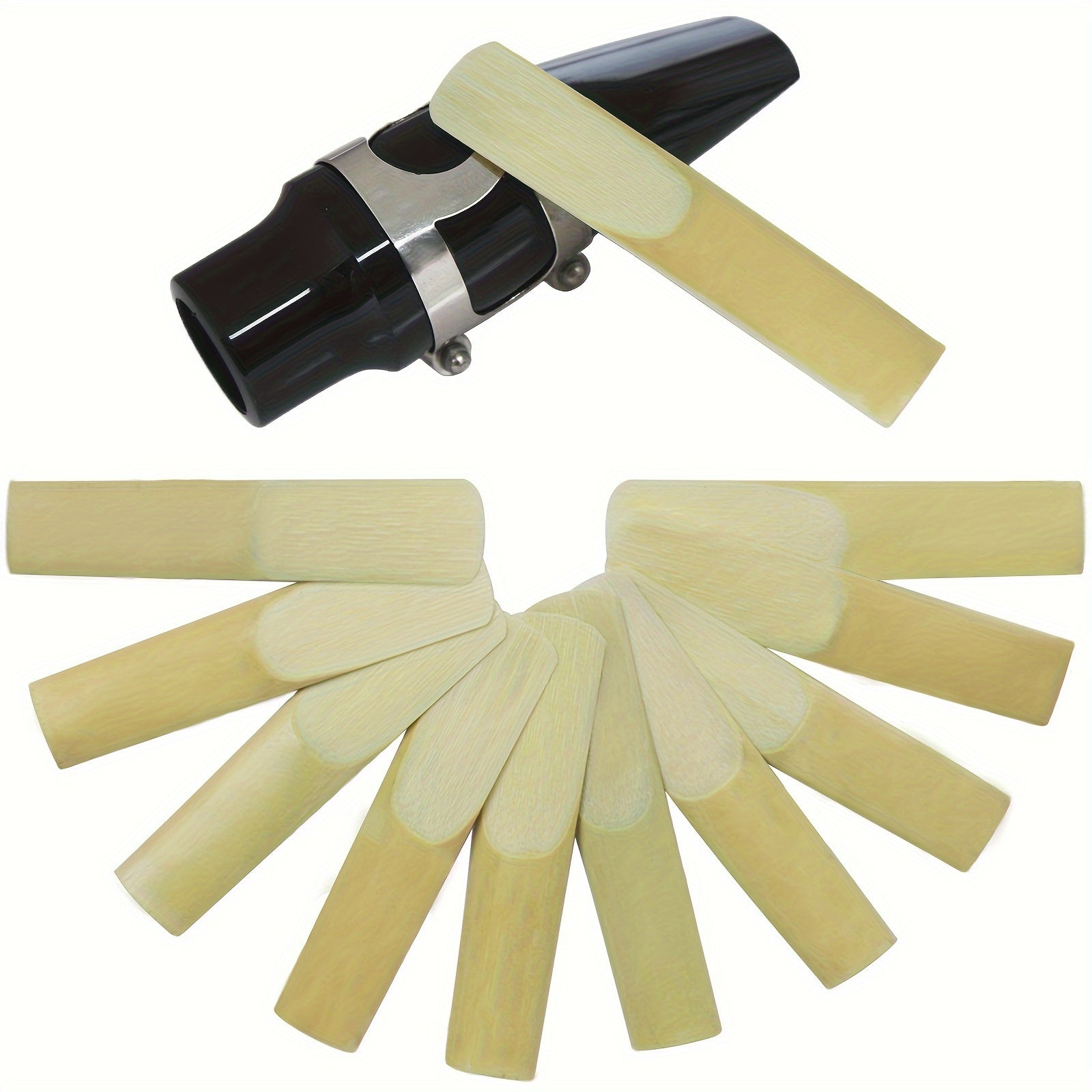 10 Alto Saxofon qog'ozlari Kuchaytirish 2.5 Yorqin Sariq Canary Eb Sax Aksessuarlar Individually Packaged