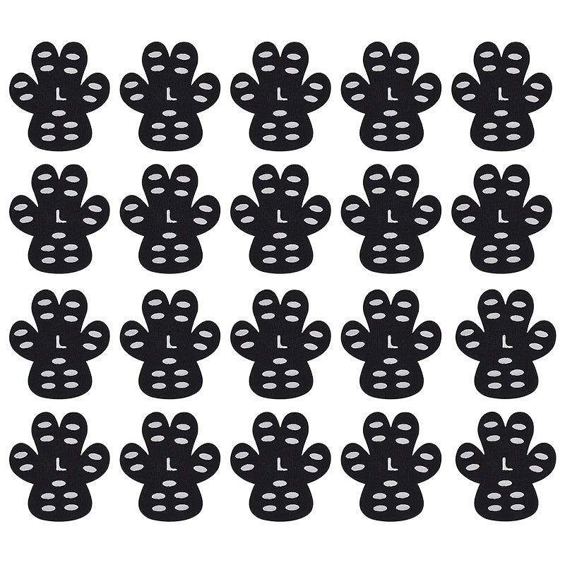 20 Non-Slip Dog Paw Protectors for Hardwood Floors Self-Adhesive Disposable Booties for Small to Large Breeds