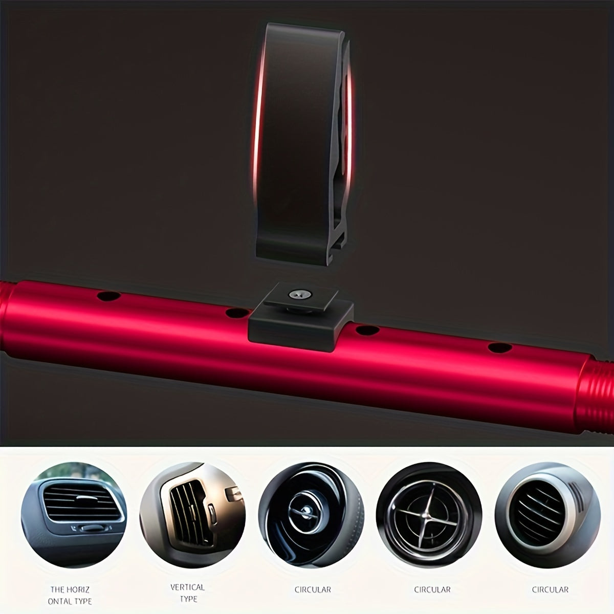 Clip difusor de salida de aire para coche, soporte de plástico para fragancia de aire para vehículo