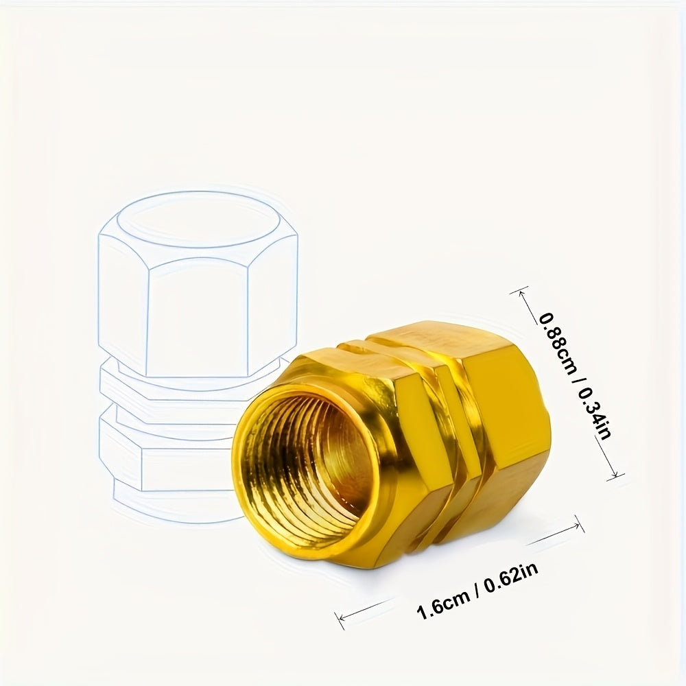 Tapones de válvula de aleación de aluminio para coche y bicicleta, duraderos, en 5 colores