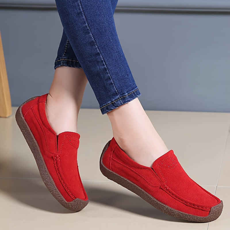 Women's Lightweight Slip-On Flats with Soft Sole for All Seasons